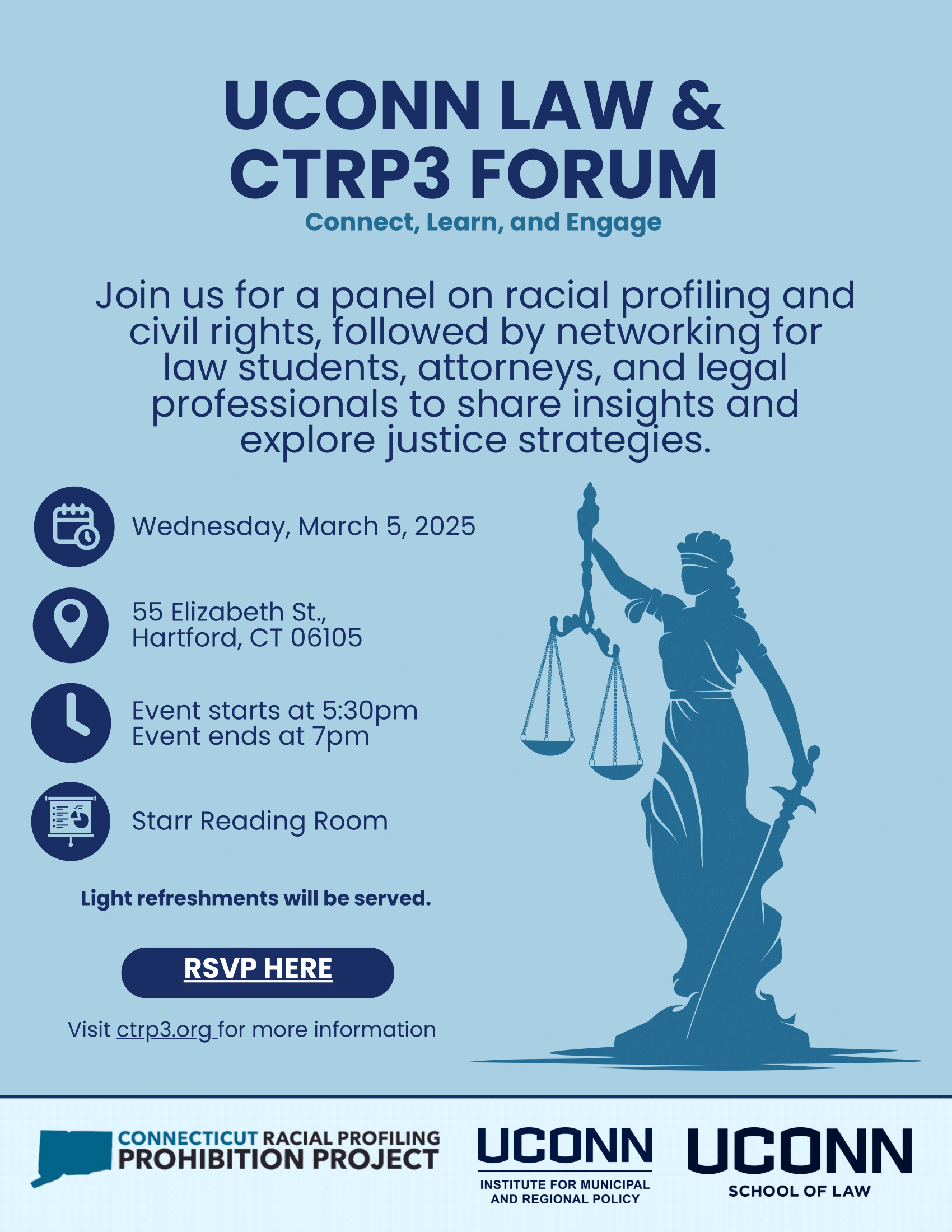 UConn Law and CTRP3 Forum poster